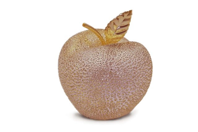 Decorazione Arredo Casa Oggettistica Mela Oro Grande 15 cm