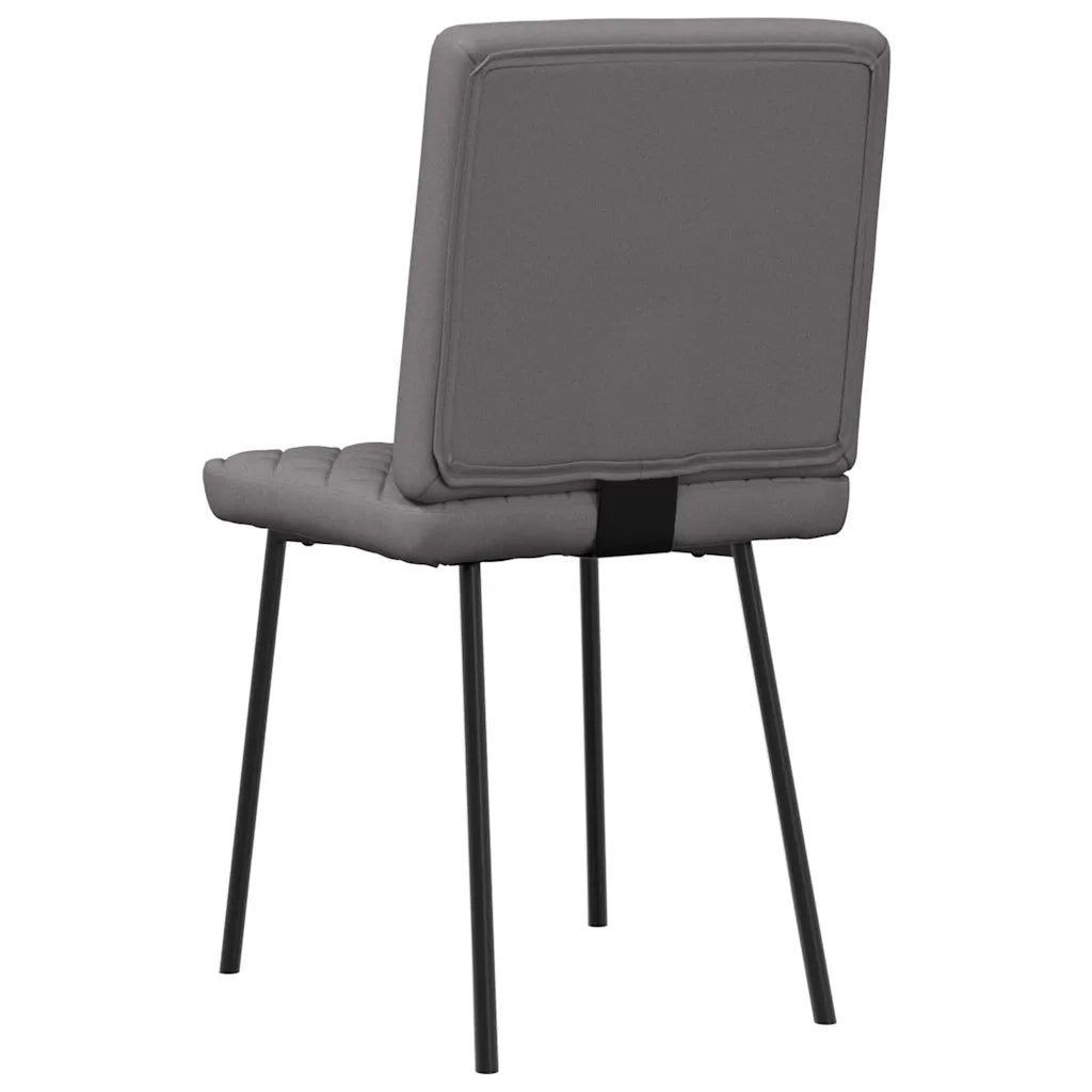 vidaXL Sedie da Pranzo 2 pz Grigie in Similpelle