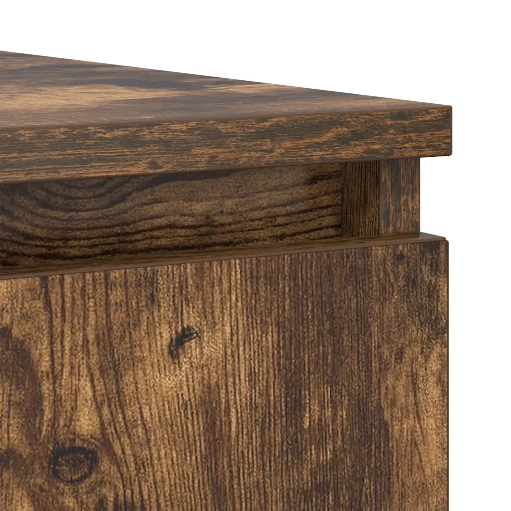 Credenza con Cassetti Rovere Fumo 100,5x35x76 cm in Truciolato 3328448
