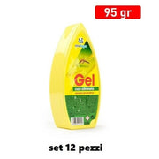 Trade Shop - Set 12 Deodoranti Gel Profumo Ambiente Citronella Anti Zanzare 95 Gr. -