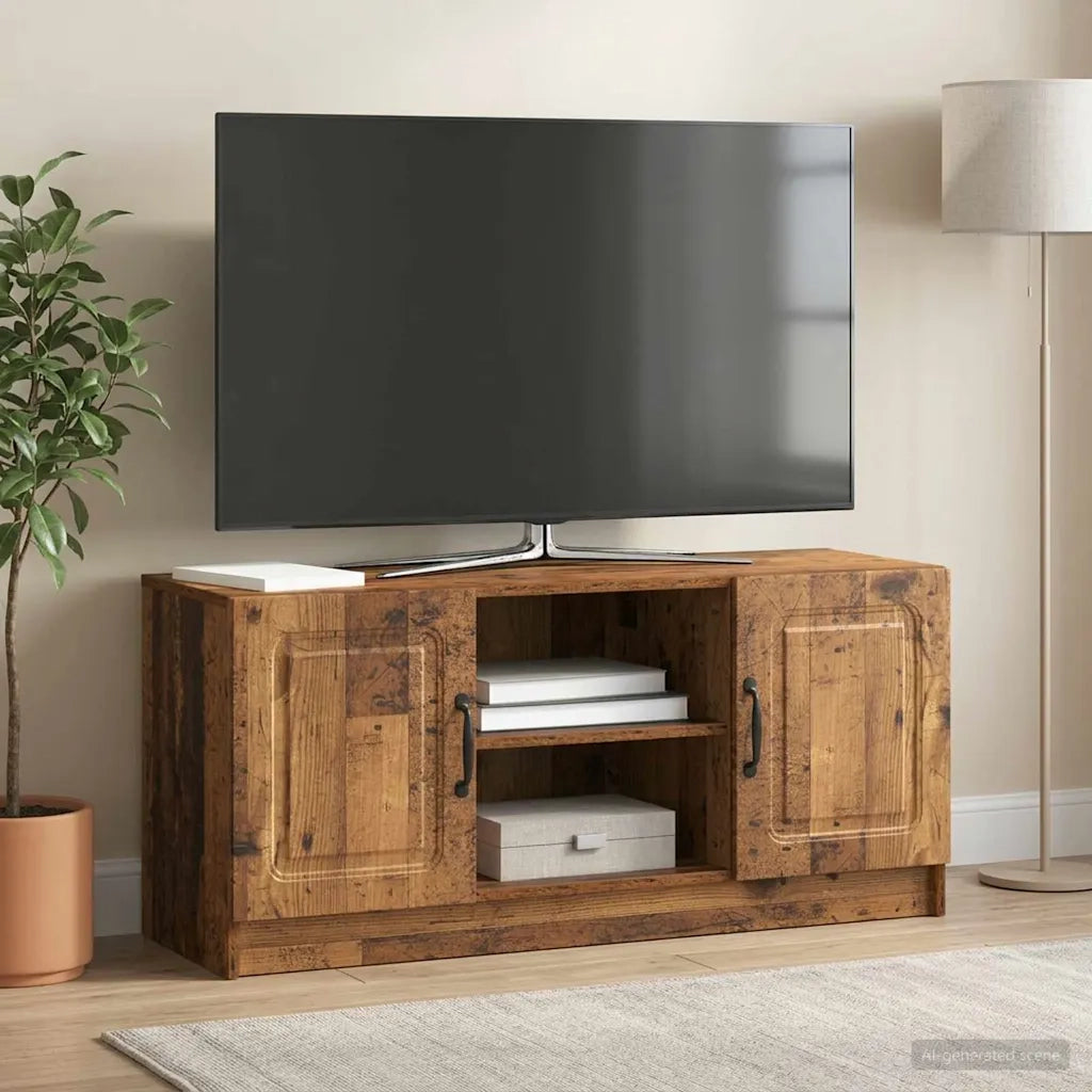 Mobile TV Legno antico 102 x 34,5 x 47 cm Legno ingegnerizzato 895853