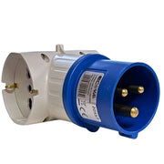 Ecova 20557 adattatore industriale 16a 2p+t a 3 prese universali 220v