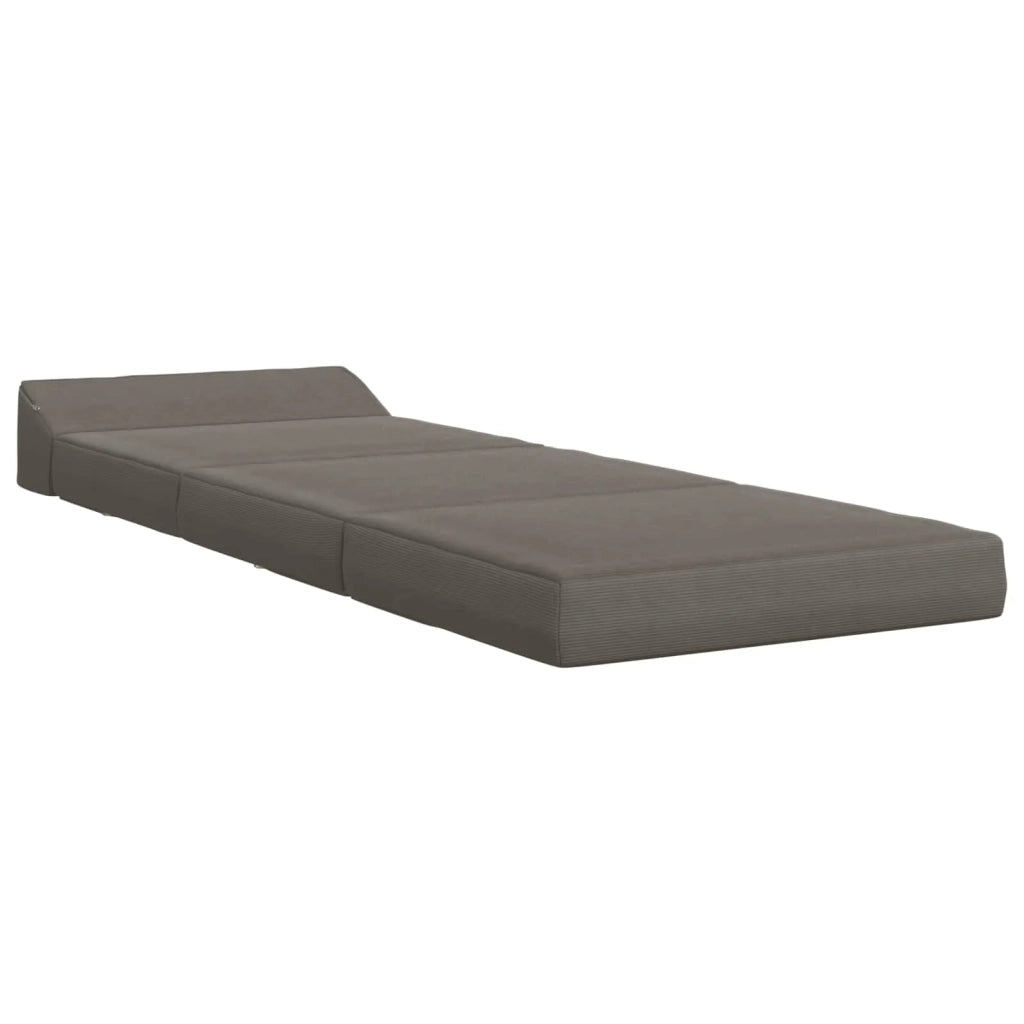 Divano Letto Pieghevole Grigio Chiaro 200 x 70 x 10 cm
