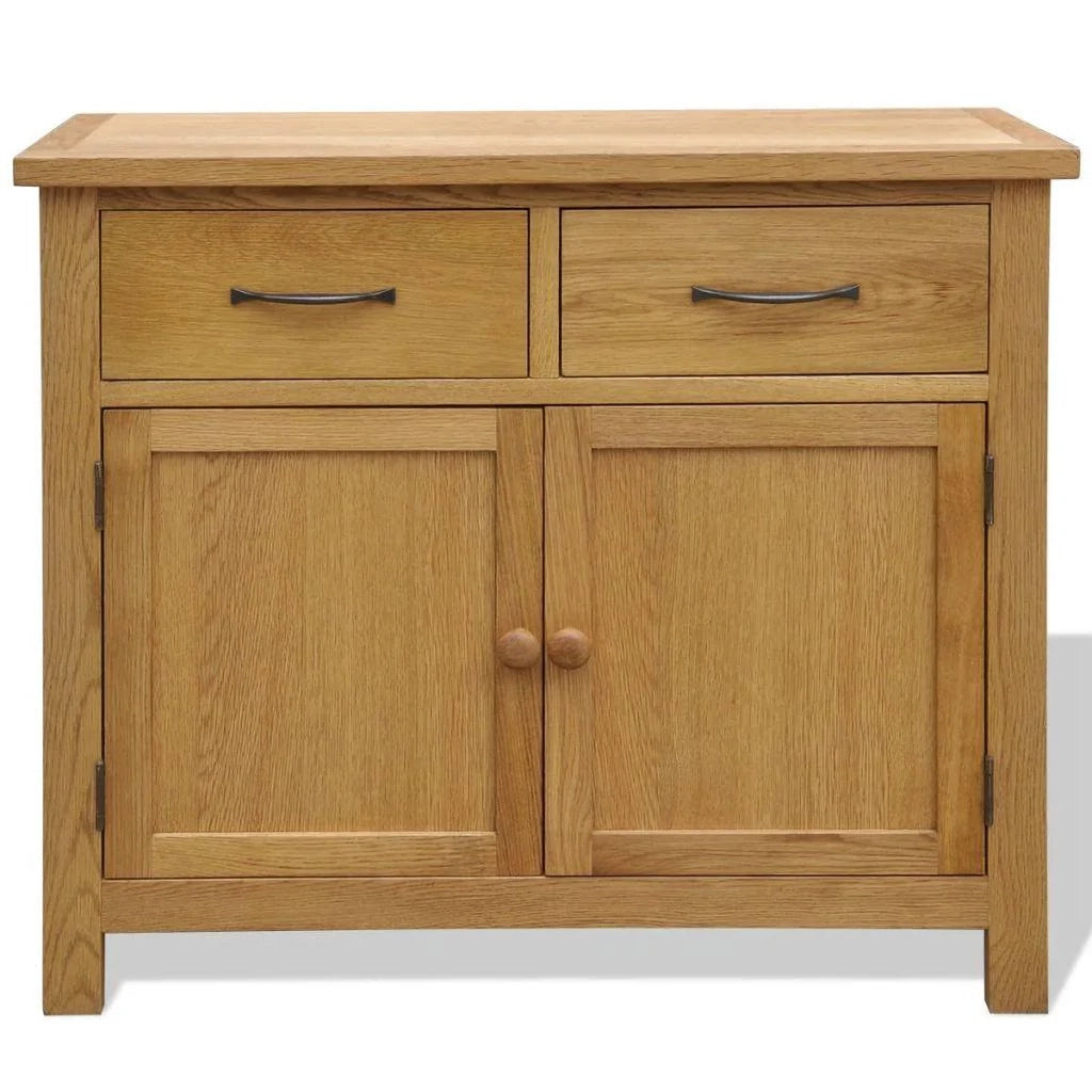 Buffet credenza mobiletto consolle mobile contenitore 90 cm legno massello di rovere 4402256