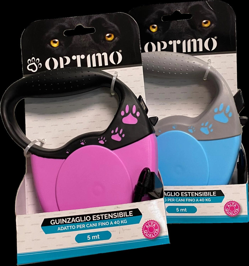GUINZAGLIO ESTENSIBILE PER CANI FINO A 25 KG 3 MT COLORE ASSORTITO