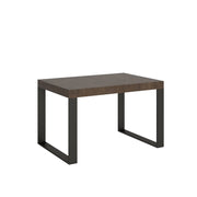 Tavolo allungabile 120/224x90 cm Tecno colore noce gambe antracite