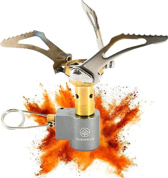 Mini stufa a gas ultralight 3000 W outdoor con borsa di trasporto piccola stufa da campeggio 1 fuoco gas
