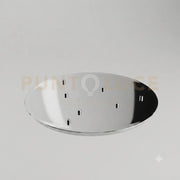 ROSONE IN METALLO D.50CM 3 FORI CROMO