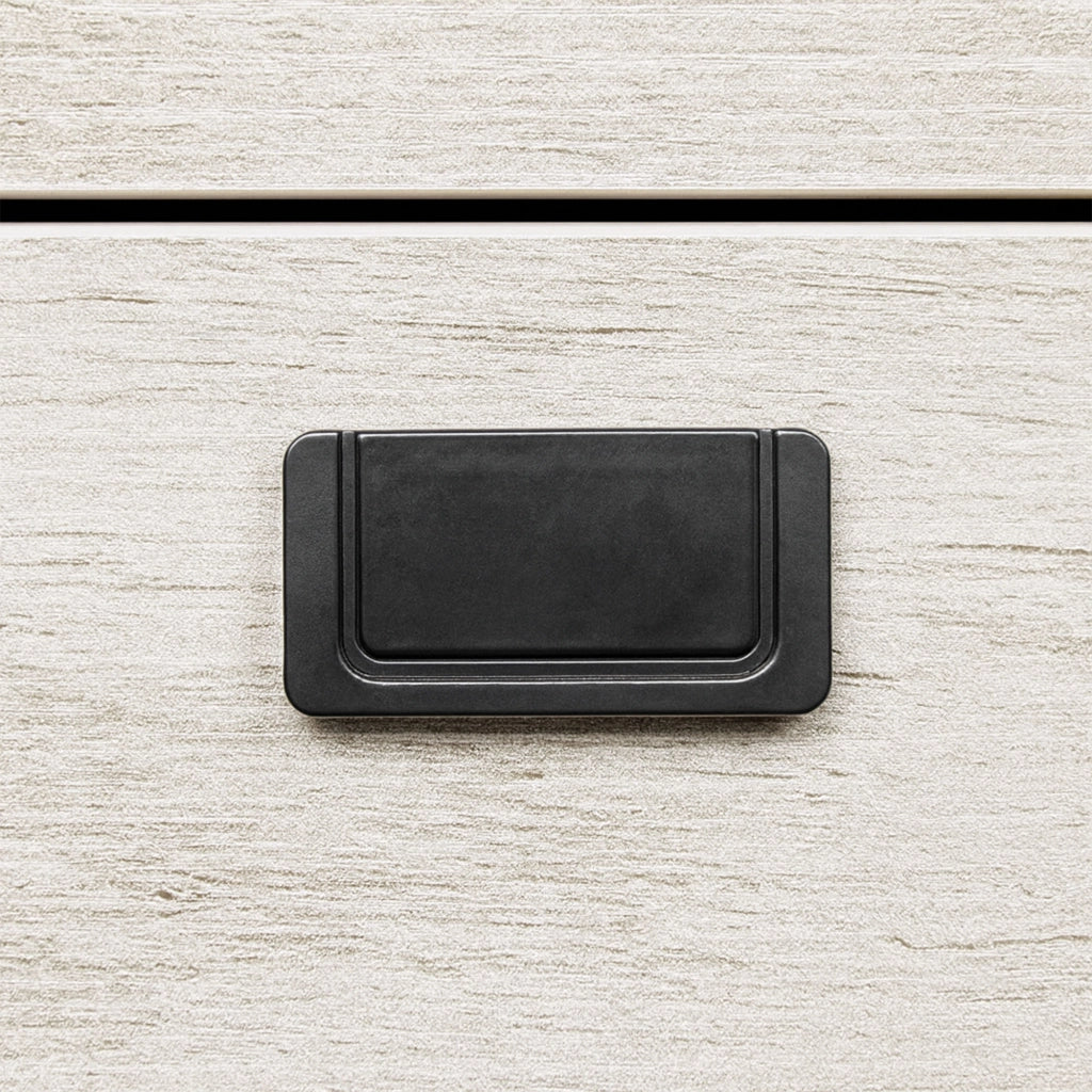 Otari - Scrivania in stile industrial bleach con cassetto e vano a giorno, 110x50xH76 cm