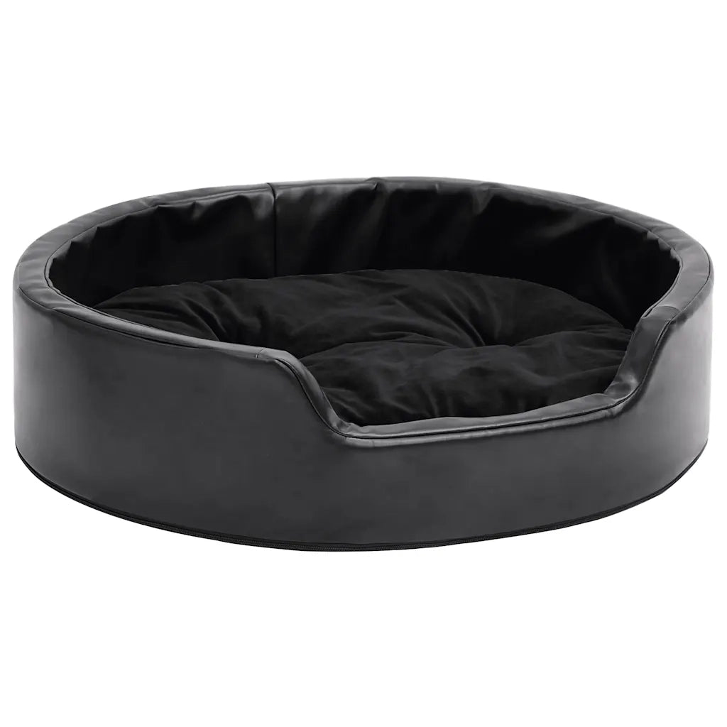 Lettino per Cani Nero 69x59x19 cm in Peluche e Similpelle CFW7734467