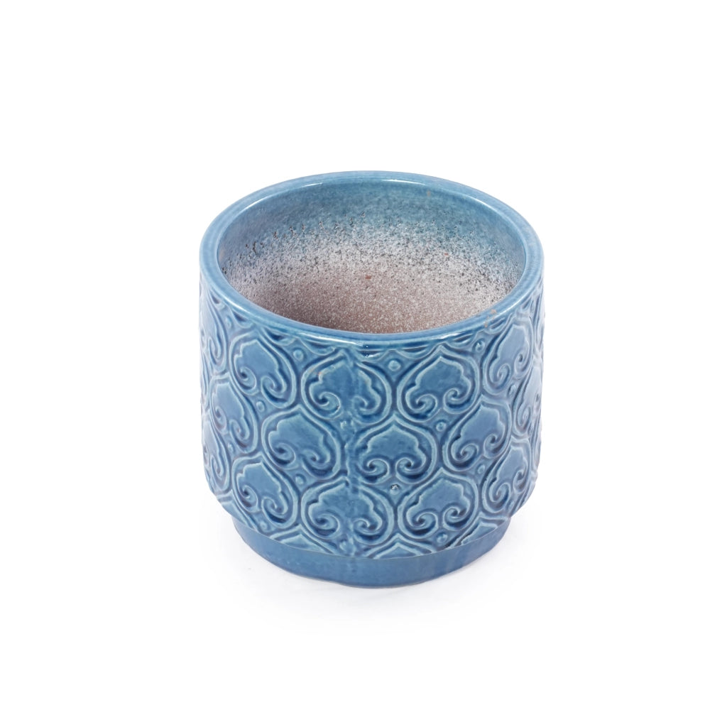 VASI DA FIORI Set 4 pezzi Ø38/31,5/24/19 cm Ceramica Blu
