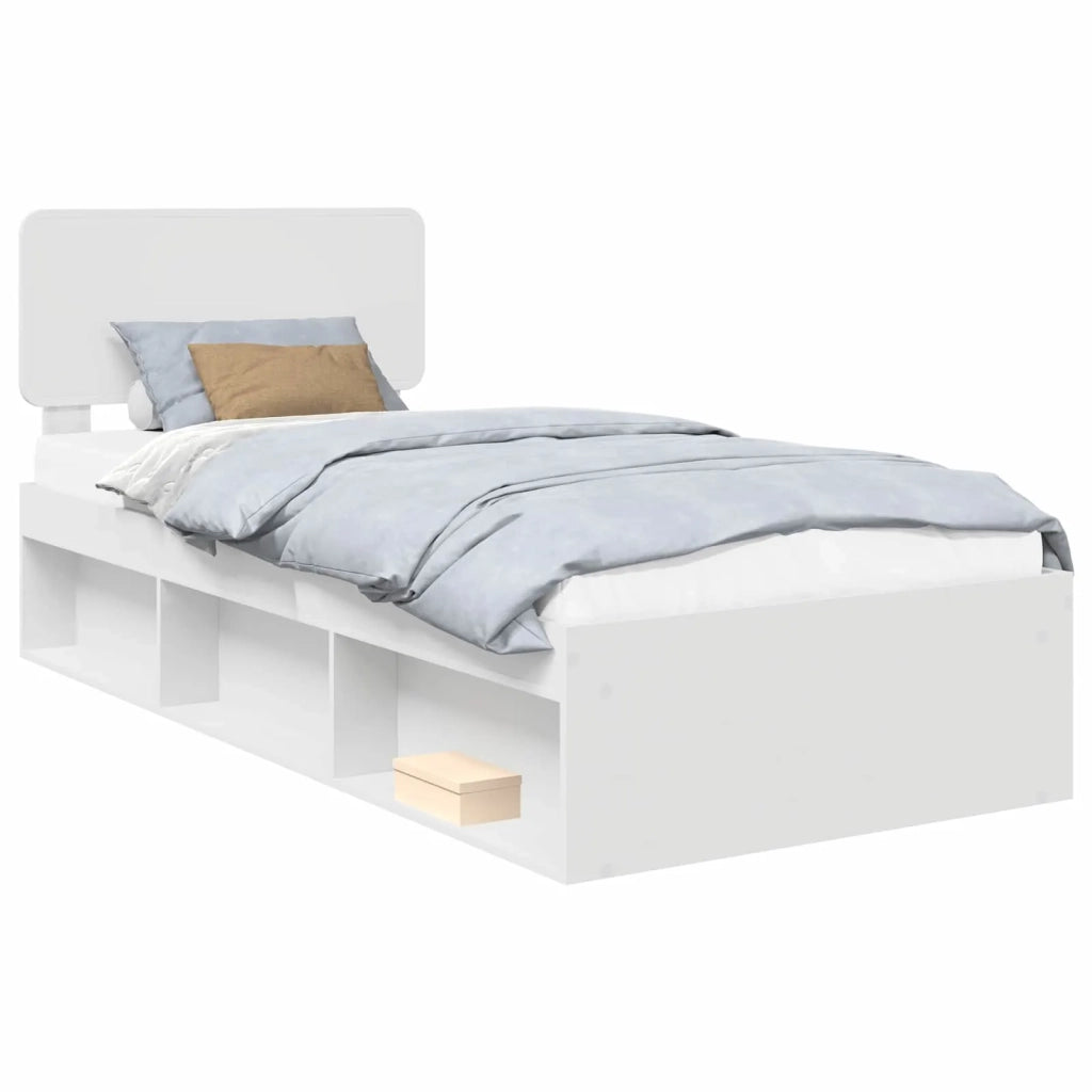 Struttura del letto Bianco 75 x 190 cm Pino massello