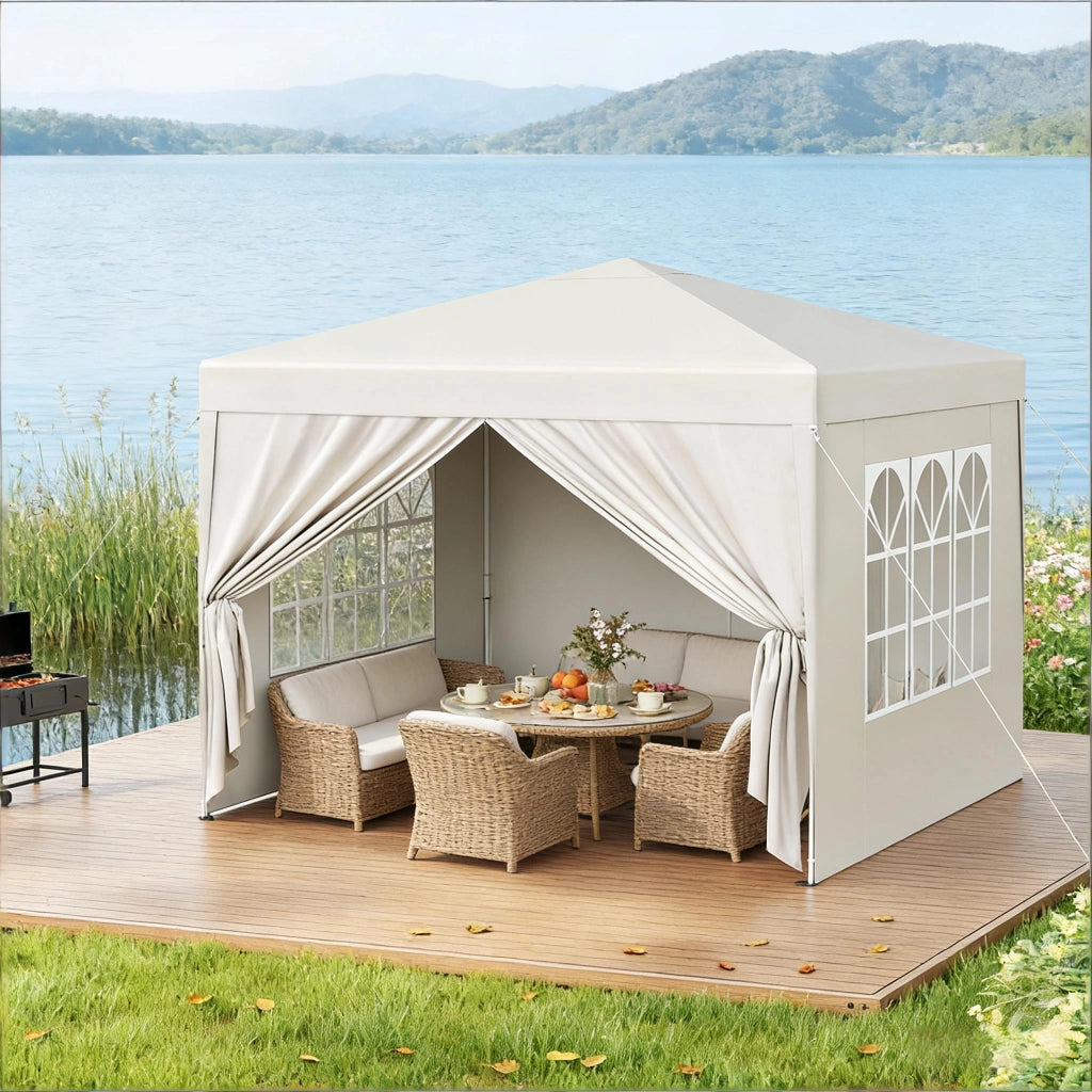 Gazebo Moderno Giardino del Mirebo Rifugio sul tetto Aperto per patio matrimonio ristorazione ed eventi (solo con gazebo)