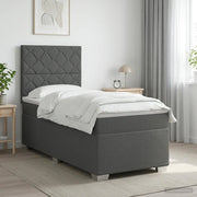 Letto box spring con materasso Grigio Scuro 80 x 200 cm Tessuto 3453284
