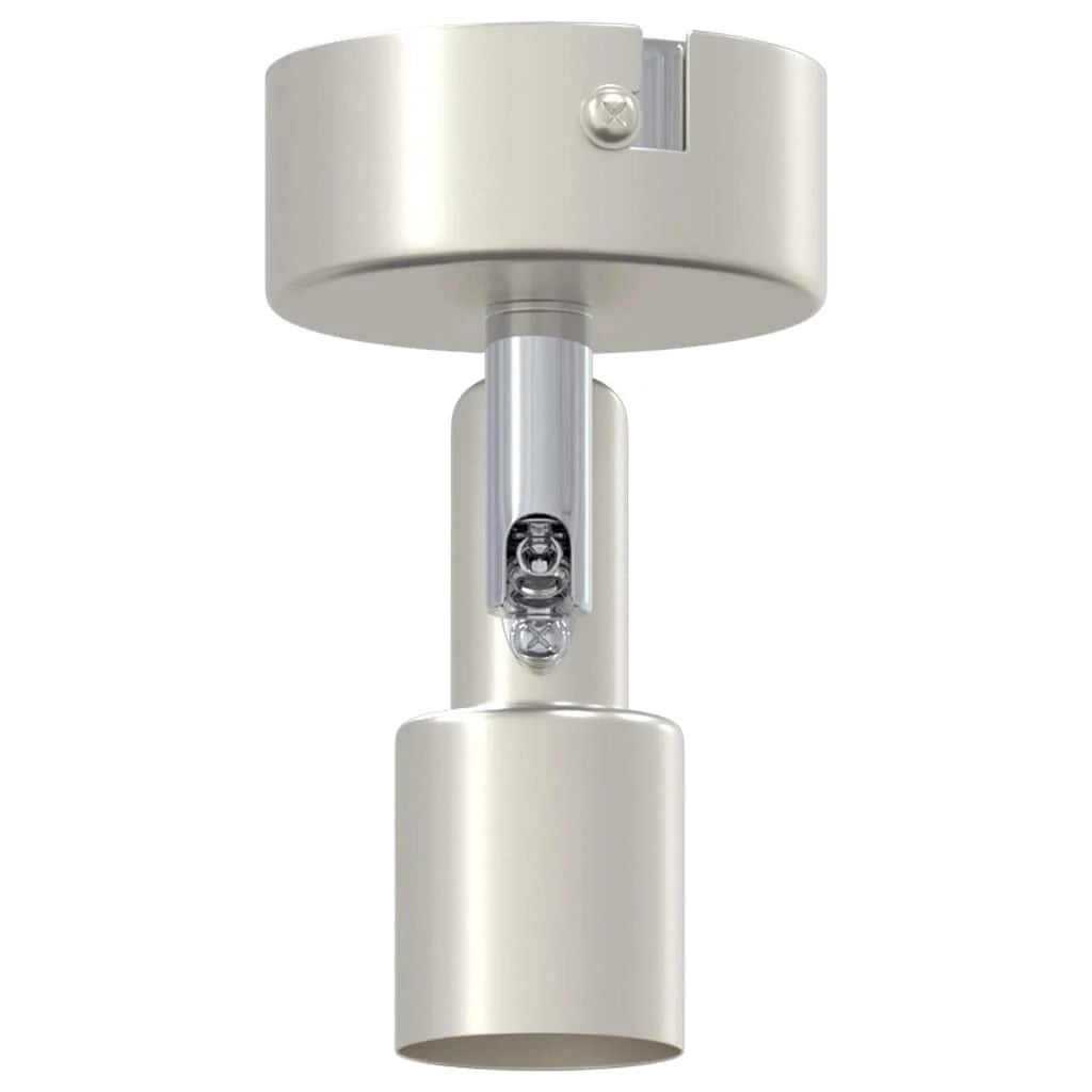 Faretto da soffitto moderno orientabile per interni 8 x 8 x 10,5 cm acciaio nichelato 02_0058312