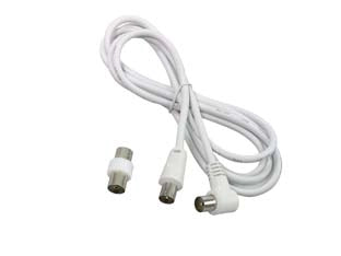 PROLUNGA TV CON CAVO MT.2 SPINA MASCHIO-FEMMINA + ADATTATORE MASCHIO- - 31060 - 5 pezzi FANTON