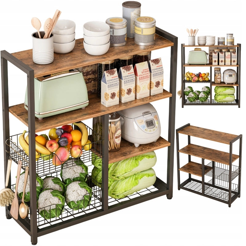 Mobile da Cucina Marrone 80x35x95 cm Compatto e Funzionale