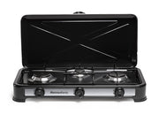 Melchioni Family Minerva 3 Fornello a Gas 3 Fuochi Acciaio smaltato Potenza 2.9 Kw Nero 59x33x11