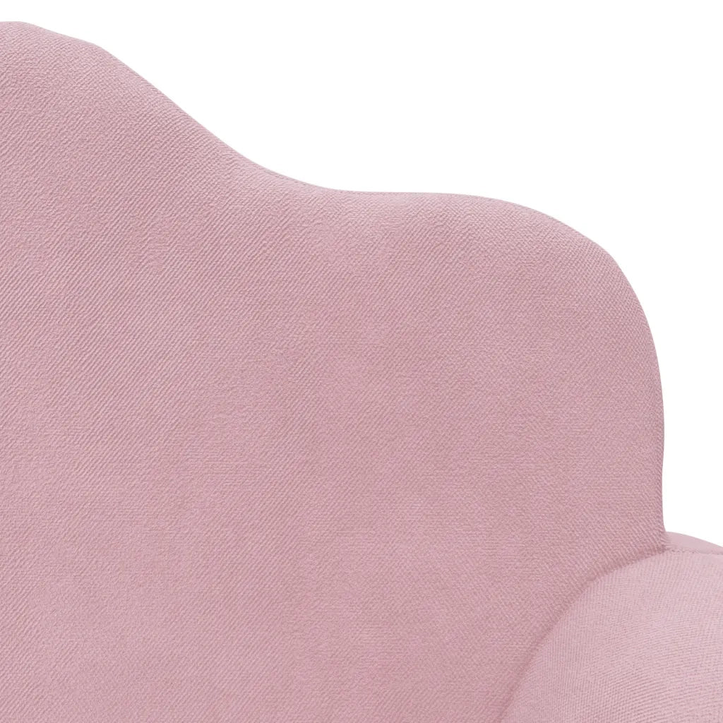 Divano Letto per Bambini a 2 Posti-Sofa Letto-Daybed-Divanetto Rosa in Morbido Peluche 204095