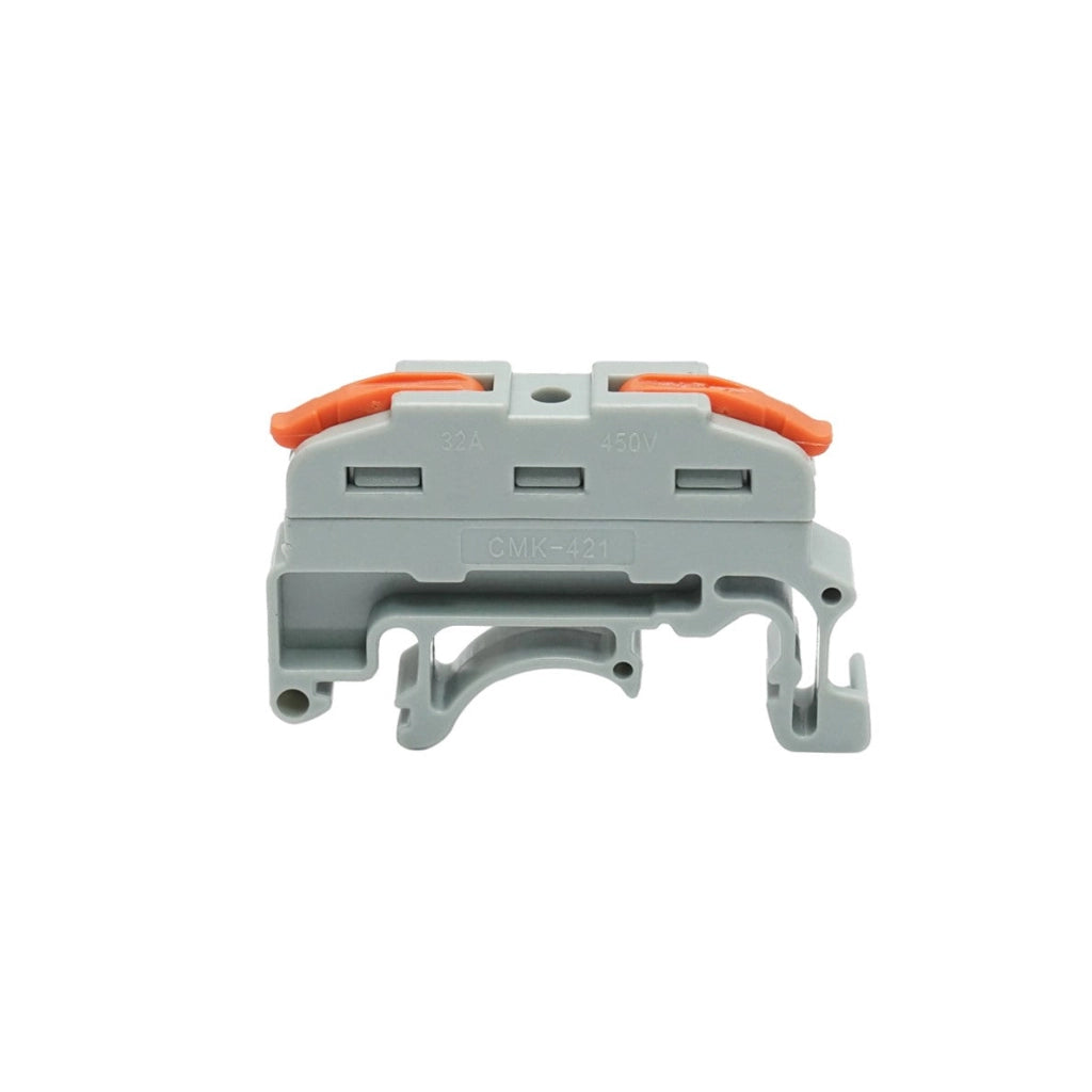 Connettore rapido per guida DIN 32A 450V, 2 poli 0,08-4mm Leader