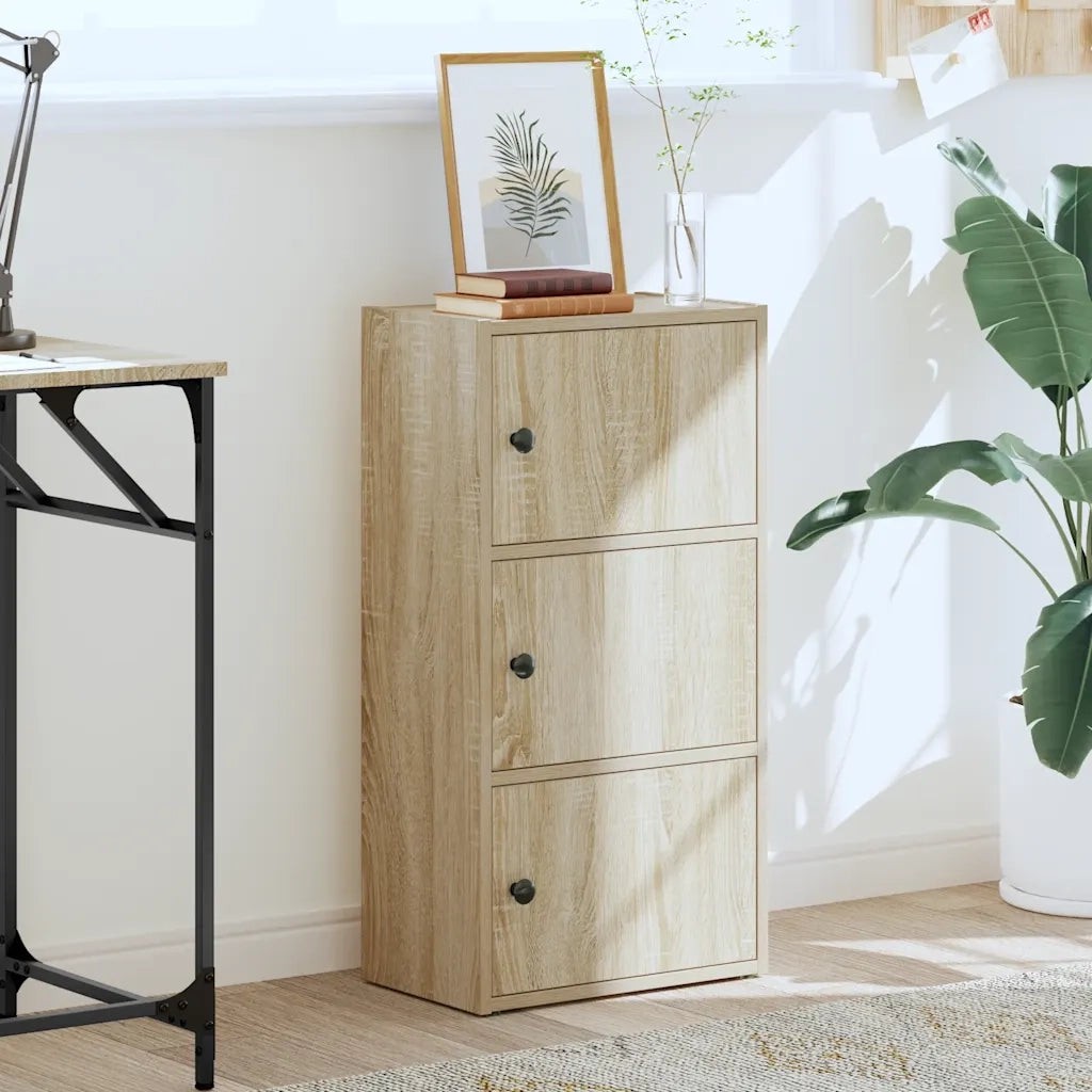 Libreria Rovere Sonoma 40x24x77 cm in Legno Multistrato 860366