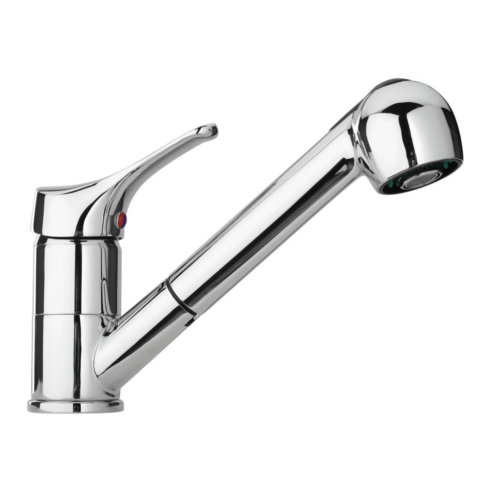 Trade Shop - Miscelatore Monocomando Per Lavello Cucina Doccetta Estraibile Flessibile -