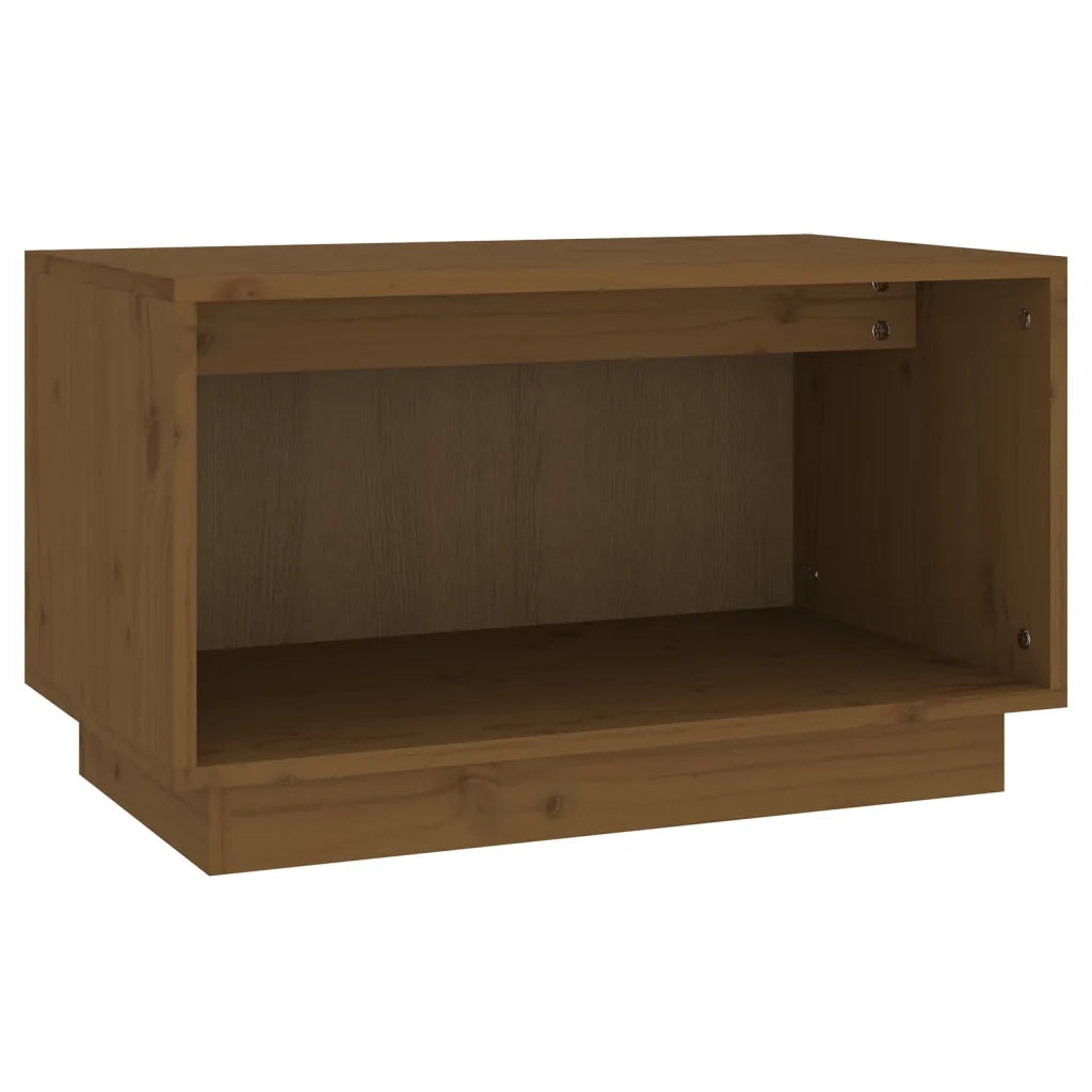 Mobile Porta TV Ambrato 60x35x35 cm in Legno Massello di Pino 813827