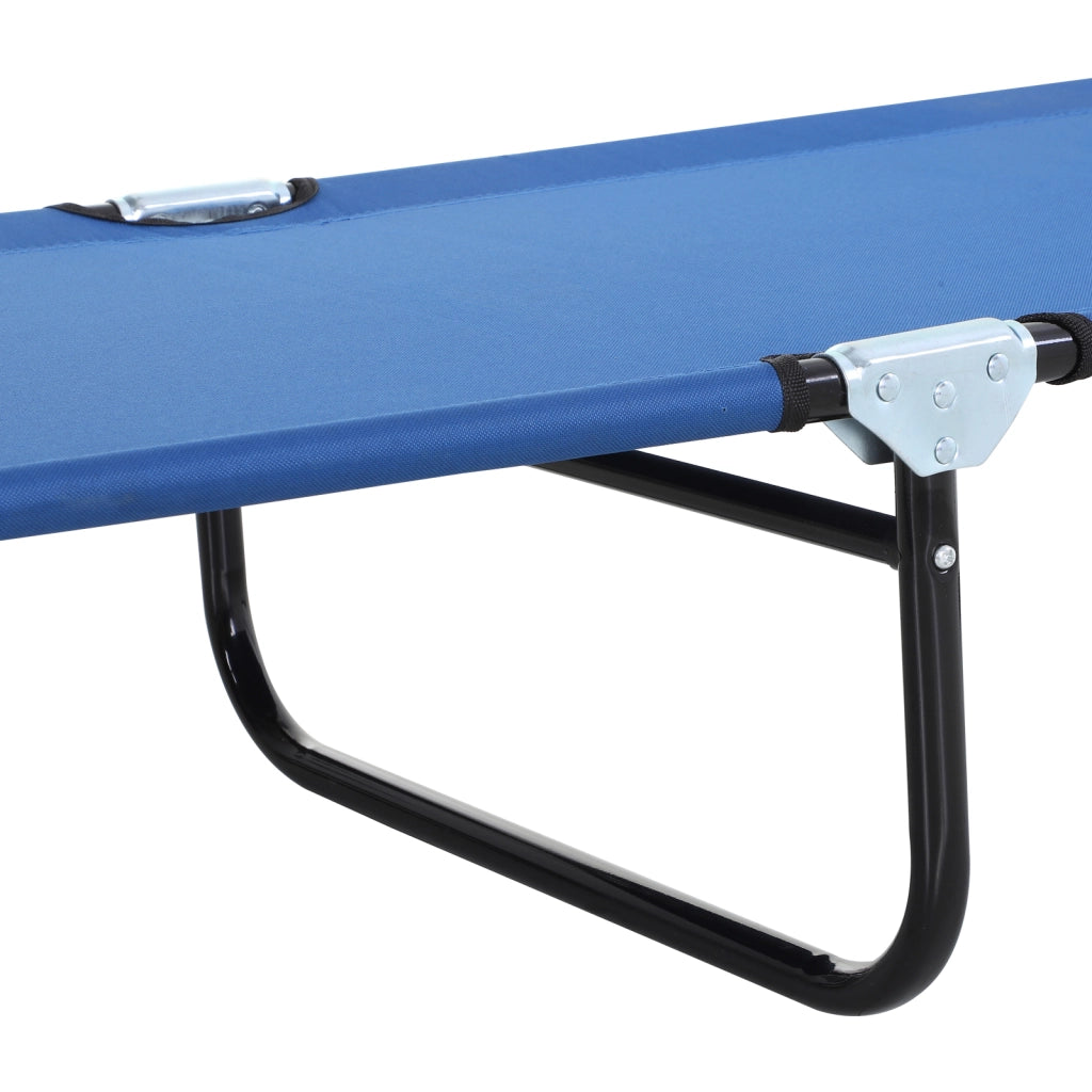 Poltrona reclinabile pieghevole 5 posizioni ¨C zephmum ¨C blu 188x56x28 cm