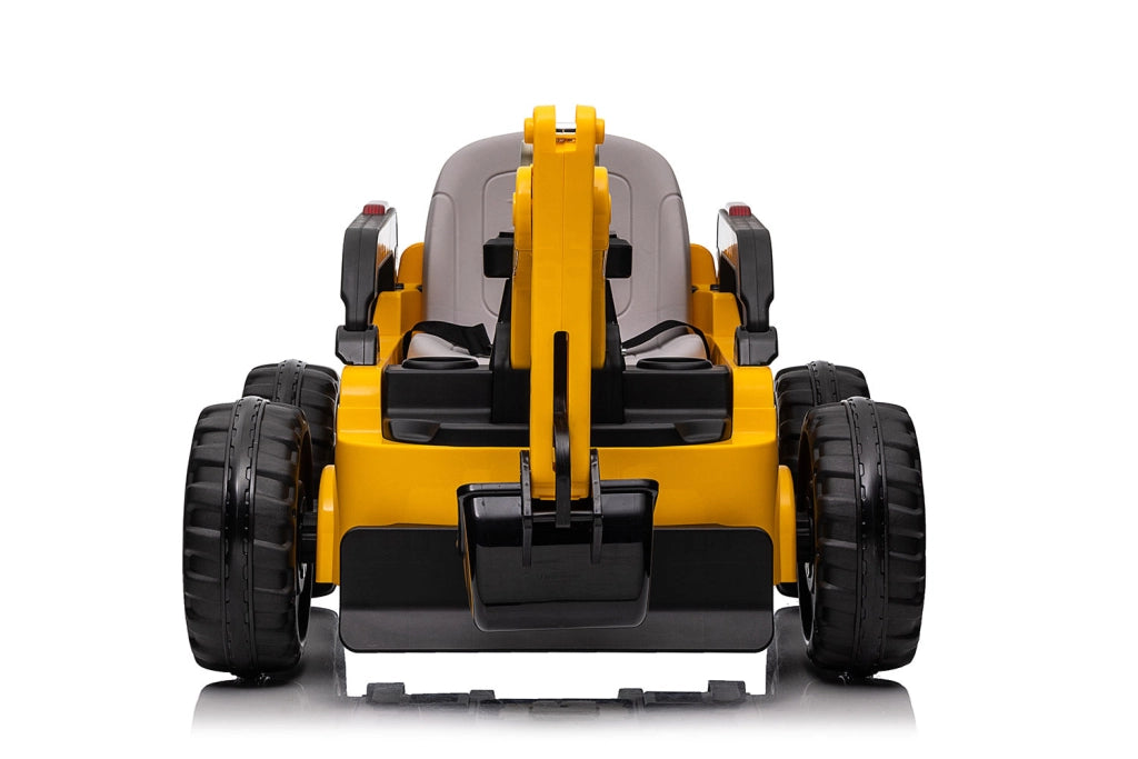 Escavatore Elettrico per Bambini 12V Ruspa Truck Giallo e Nero