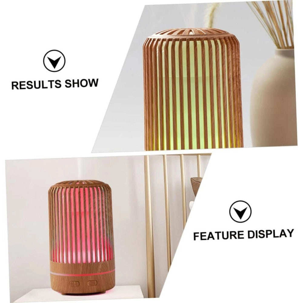 Trade Shop - Umidificatore Per Ambiente Aromaterapia Oli Essenzili Con Luce Notte Profumatore -