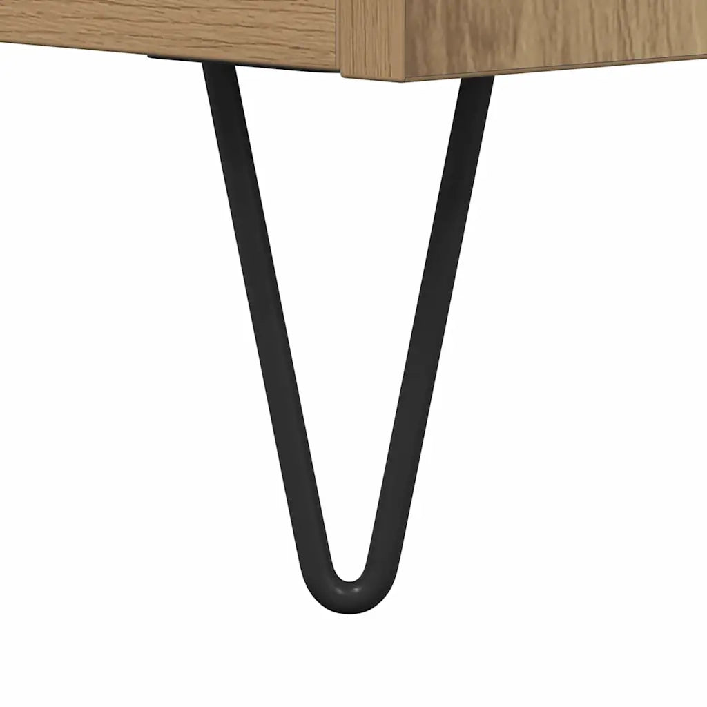 Mobile Porta Dischi Rovere Artigianale 84,5x38x48cm Multistrato