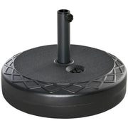 BASE PER OMBRELLONE ROTONDA Ø55CM IN PLASTICA DA 30 KG NERO