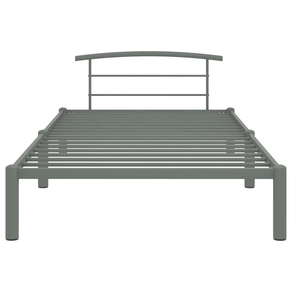 Giroletto-Struttura Letto Grigio in Metallo 90x200 cm 764068