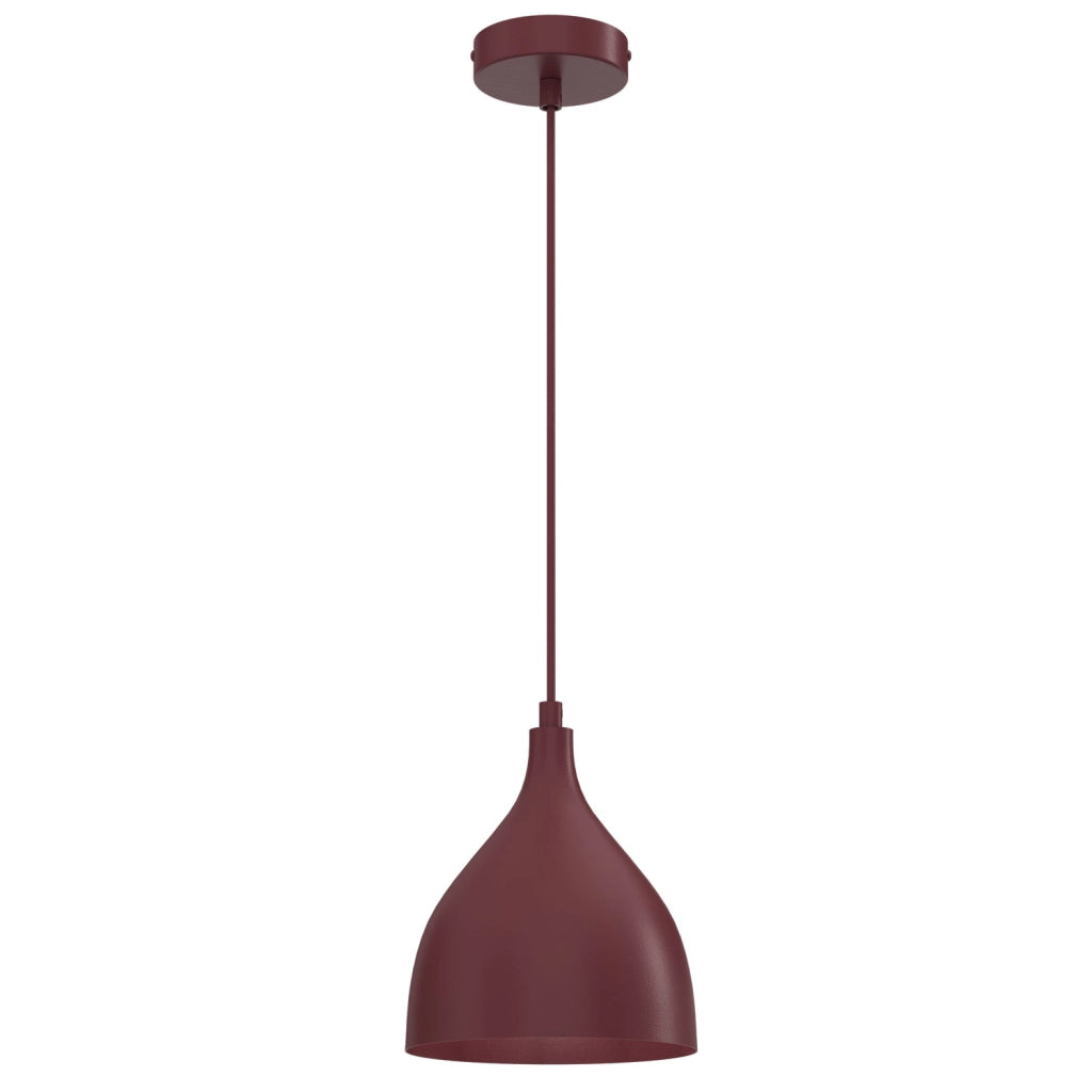 Lampada sospesa Noak classic bordo acciaio 1xE27 Luminex