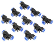 Raccordi pneumatici 10pz - Connettore per aria 1/4 - Connettività rapida - Duraturo - Aderenza ottimale - Disimpegno comodo