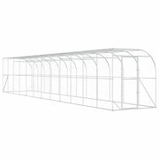 Gabbia per Polli Contro il Muro Argento 600 x 150 x 215 cm 3434735
