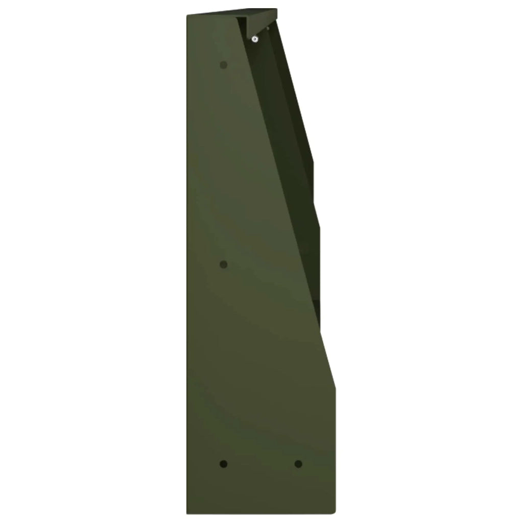 Muro di contenimento 2 pz 100 x 12 x 50 cm Acciaio Verde Oliva 8015153