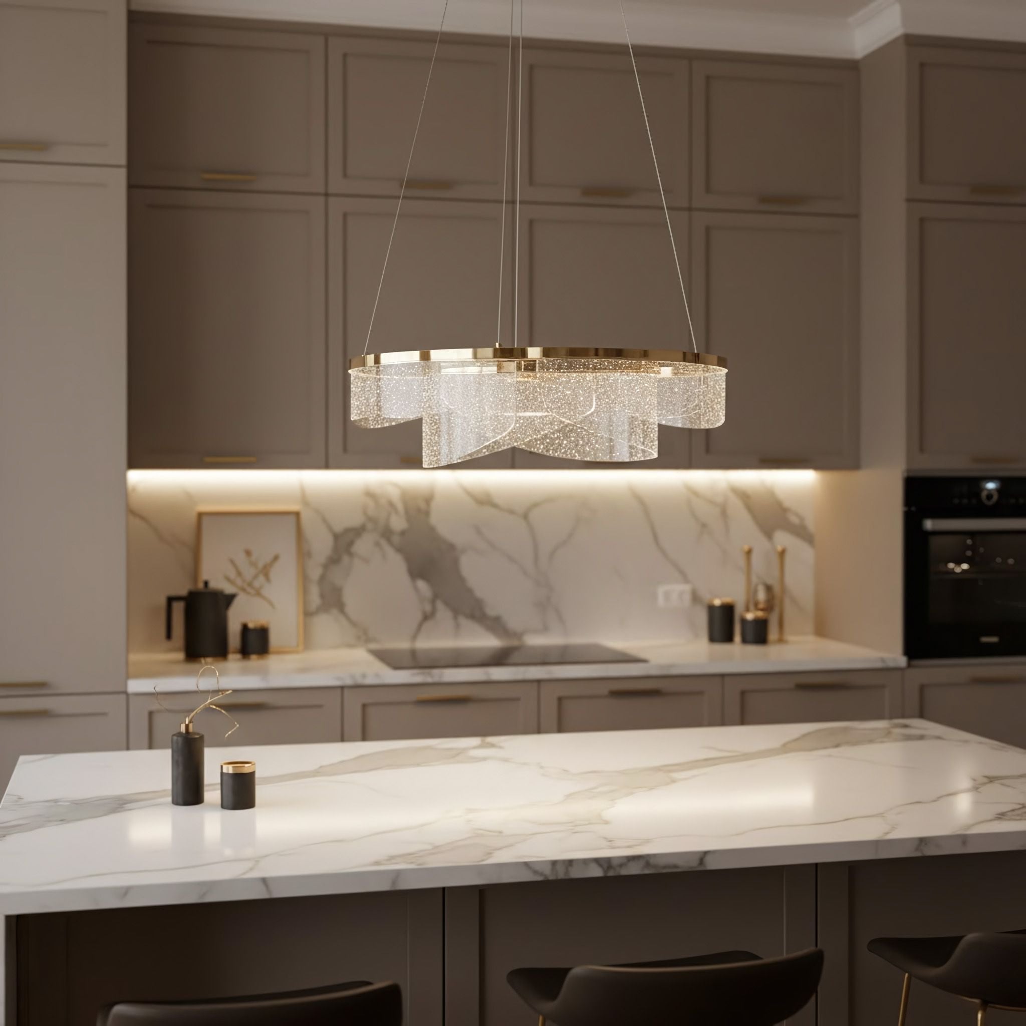 Lampada Da Soffitto Led G138-cp 50cm Gold