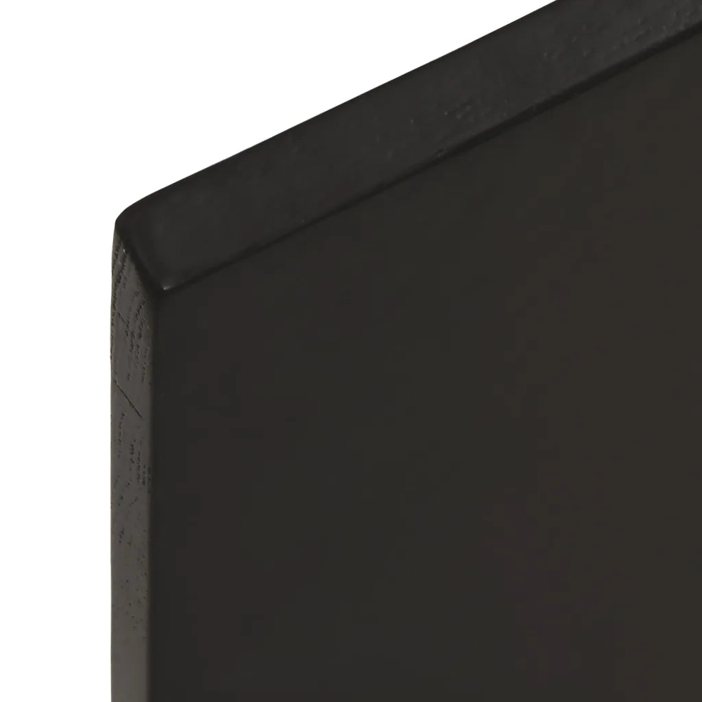 Piano Bagno Marrone Scuro 60x50x2 cm Legno Massello Trattato 3156203