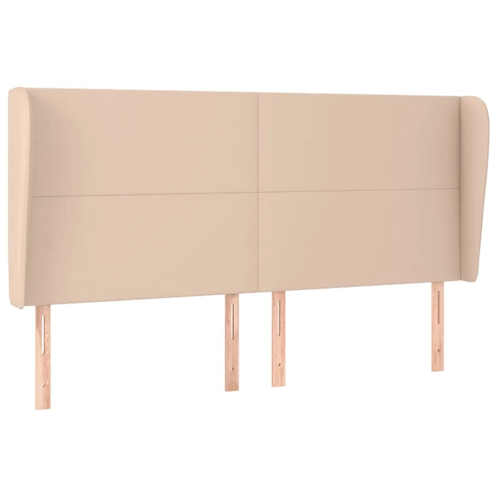 Testiera ad Orecchio Cappuccino 183x23x118/128 cm in Similpelle