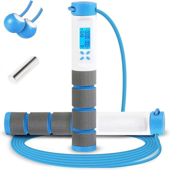 Manubrietta digitale con contapassi per tapis roulant con velocità regolabile per allenamento fitness - adatta per uomini, donne e bambini - inclusa palla per tapis roulant