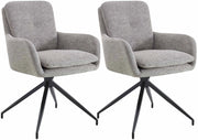 Set di 2 sedie da pranzo in tessuto Pickett 6