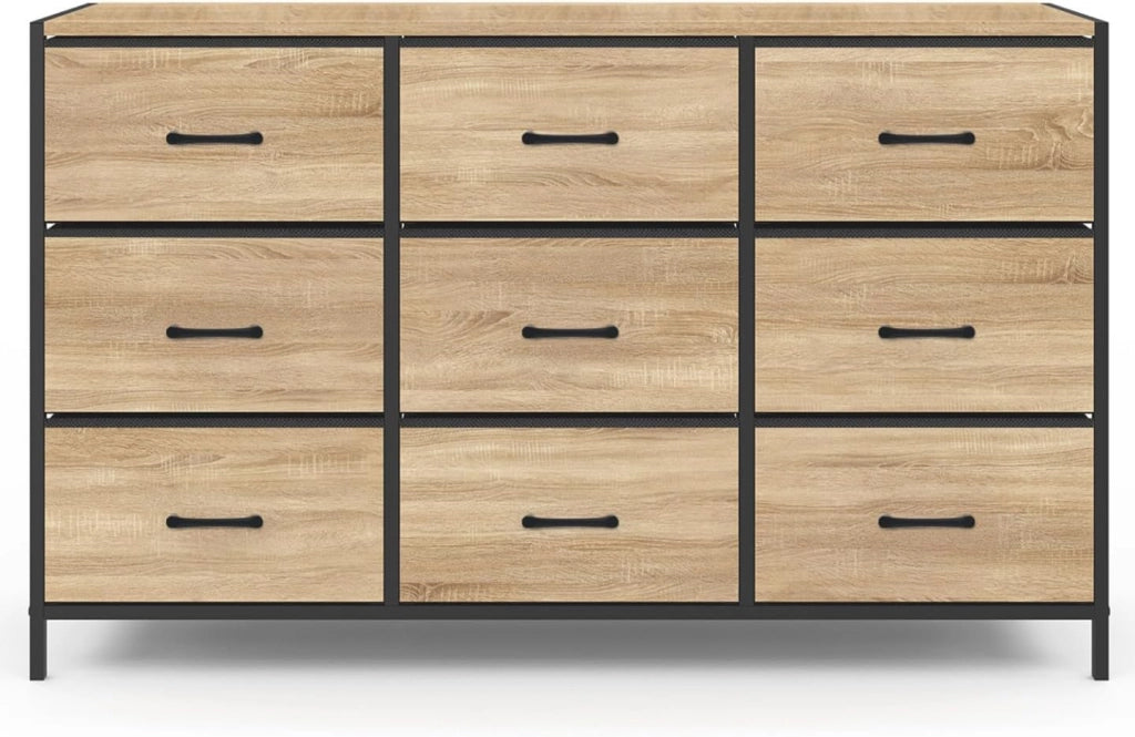 Baúl de tela de 9 cajones UTAH 115 CM mueble de almacenaje