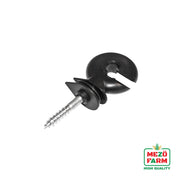 Isolatore premium ad anello compatto, diametro 5.2 mm, dimensioni 80x36 mm, per recinzione elettrica, Mezofarm