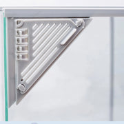Diversa Terrario in Vetro con Apertura Scorrevole Dimensioni: cm60x30x40h
