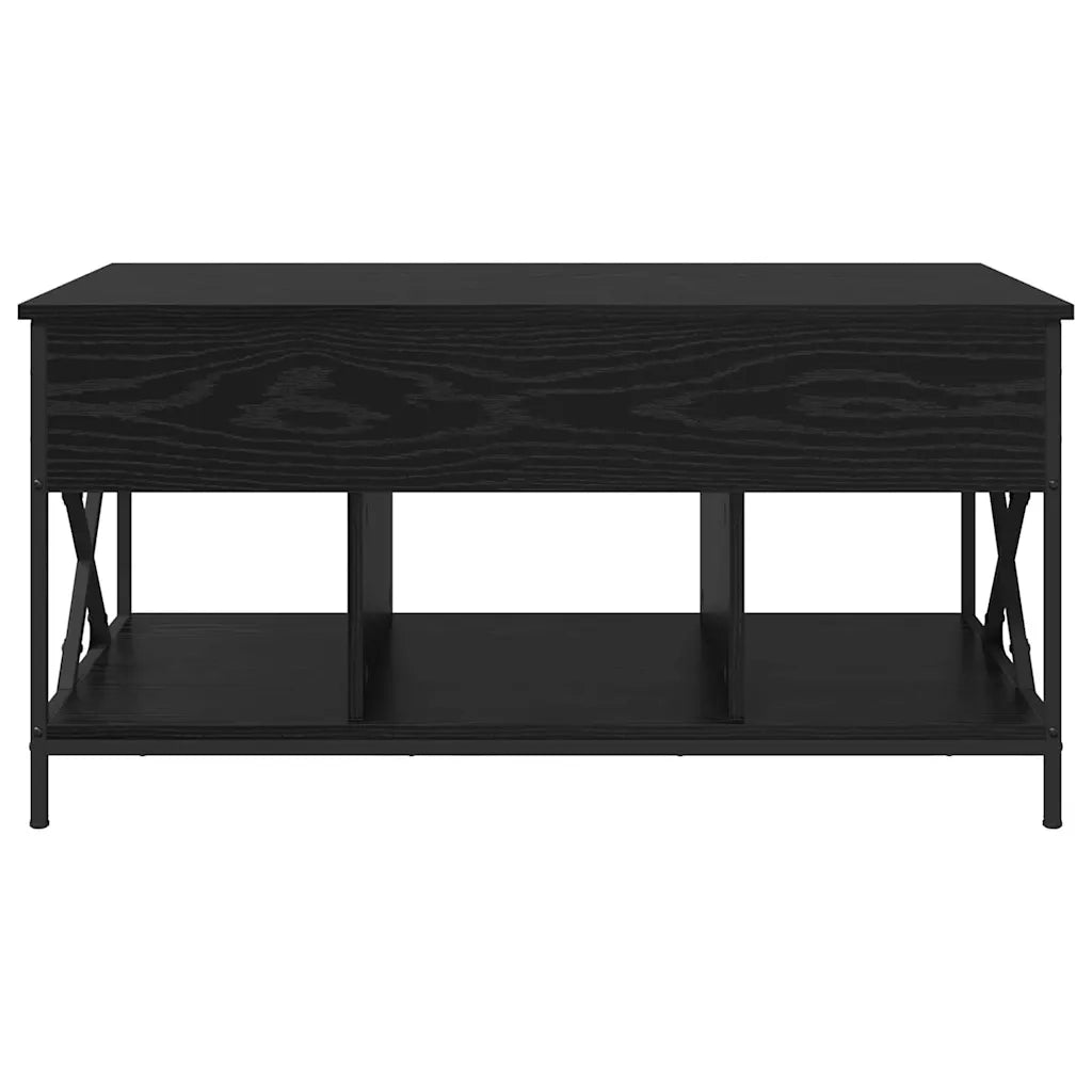 Tavolino da Salotto-Tavolino da soggiorno-Tavolo Rovere Nero 100 x 55 x 48.5 cm