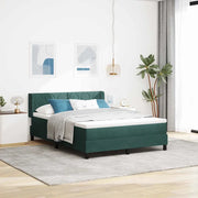 Letto a molle con testiera Verde Scuro 200 x 160 cm Velluto 3341531