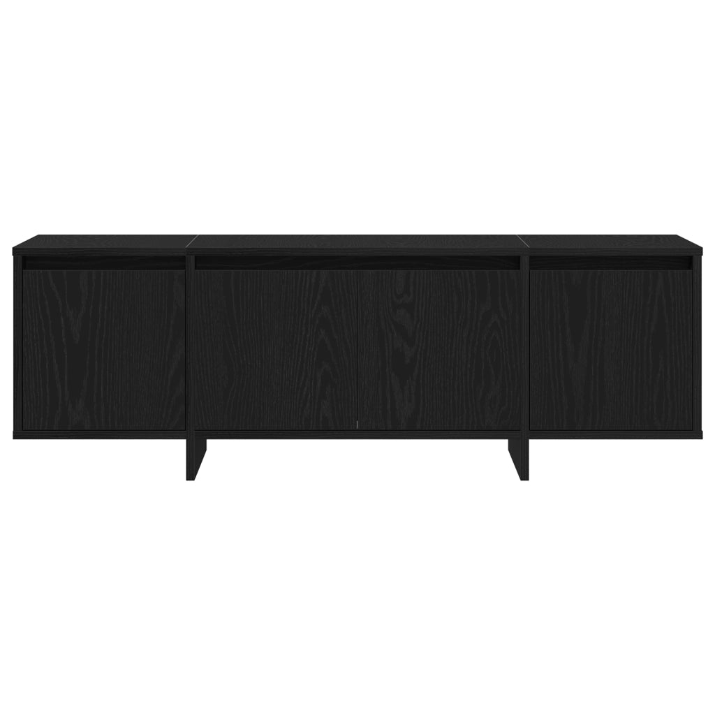 Mobile TV  Nero Rovere 120x30x40,5 cm in legno ingegnerizzato