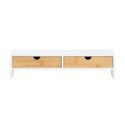 supporto per monitor pc scrivania Organizer scrivania rialzo monitor Con 2 cassetti BBF02-WN