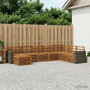 Set di divani da esterno 8 pcs Naturale